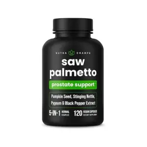 NutraChamps Saw Palmetto Supplement for Prostate Health - 120 Capsules