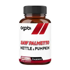 agobi Saw Palmetto Supplement - 240 Veggie Capsules | 4 Month Supply