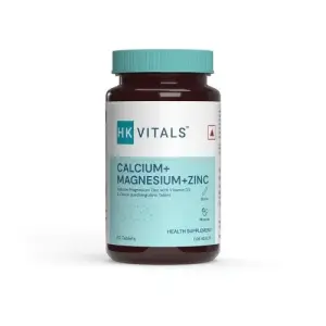 HK Vitals Calcium Magnesium & Zinc With Vitamin D3 Supplement | 60 capsules
