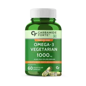 Carbamide Forte Veg Omega3 1000mg - For Men & Women | 60 Veg Capsules