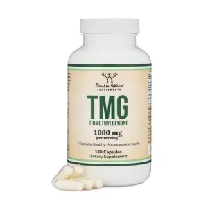 Double Wood Supplements TMG Trimethylglycine Supplement - 1000mg Per Serving | 180 Capsules