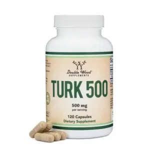Turkesterone Supplement by Double Wood Supplements - 500mg | 120 Capsules