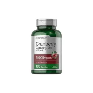 Horbäach Cranberry Extract Pills + Vitamin C  |  30,000 Mg