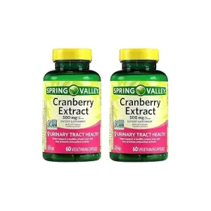 Spring Valley Cranberry Extract For Urinary Tract Health | 60 Count (Pack of 2)
