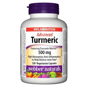Webber Naturals Turmeric 500mg Advanced Absorption - 180 Veg Caps