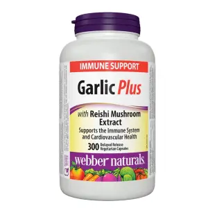 Garlic Plus with Reishi Mushroom Extract 300 Capsules