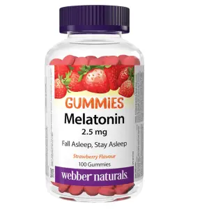 Webber Naturals Melatonin 2.5 mg Gummy 100 Gummies