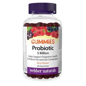 Webber Naturals Probiotic 5 Billion Gummies 60 Gummies