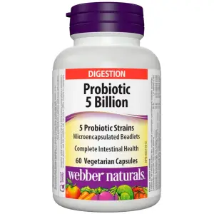 Webber Naturals Probiotic 5 Billion Active Cells 60 Capsules