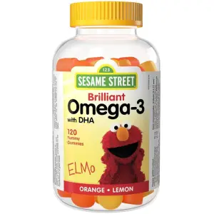 Webber Naturals Sesame Street Brilliant Omega-3 Kids with DHA 120 Gummies