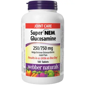 Webber Naturals Super NEM Glucosamine 180 Tablets