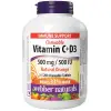 Webber Naturals Vitamin C + D Chewable Vitamin 500 mg Chewable 200 Tablets thumbnail