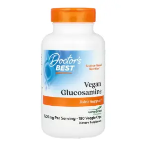 Doctor's Best Vegan Glucosamine Sulfate with GreenGrown 750 mg 180 Veggie Caps