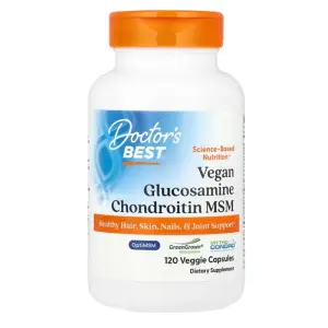 Doctor's Best Vegan Glucosamine Chondroitin MSM 120 Veggie Caps
