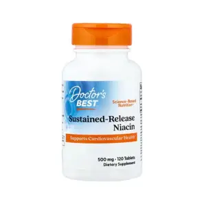 Doctor's Best Sustained-Release Niacin with500 mg 120 Tablets