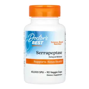 Doctor's Best Serrapeptase 40,000 SPU 90 Veggie Caps