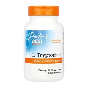 Doctor's Best L-Tryptophan 500 mg 90 Veggie Caps