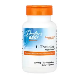 Doctor's Best L-Theanine AlphaWave 200 mg 60 Veggie Caps