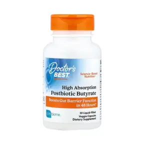 Doctor's Best High Absorption Postbiotic Butyrate 300 mg 30 Capsules