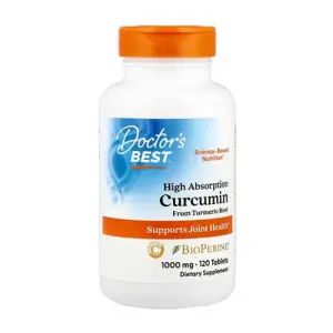 Doctor's Best High Absorption Curcumin, 1000 mg 120 Capsules