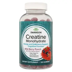 Creatine Monohydrate Gummies - Wild Berry Punch -  120 Gummies