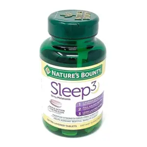 Nature's Bounty Sleep3 Tri-Layer Melatonin - 10 Mg | 120 Tablets