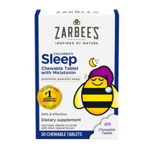 Zarbee's Children's Sleep Melatonin Chewable Tablets - 30 Count