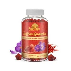 Flamingo Supplements Saffron Gummies | Sugar Free - 60 Count