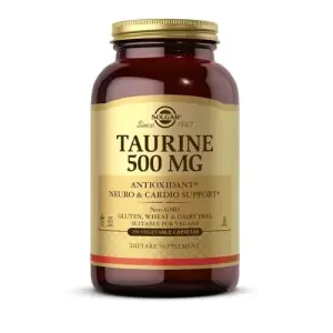 Solgar Taurine - 500 Mg | 250 Vegetable Capsules