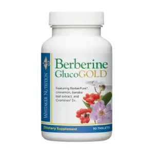 Dr. Whitaker’s Berberine GlucoGold Supplement - 90 Tablets