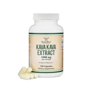 Kava Kava Capsules by Double Wood Supplements - 1000mg per Serving | 120 Counts